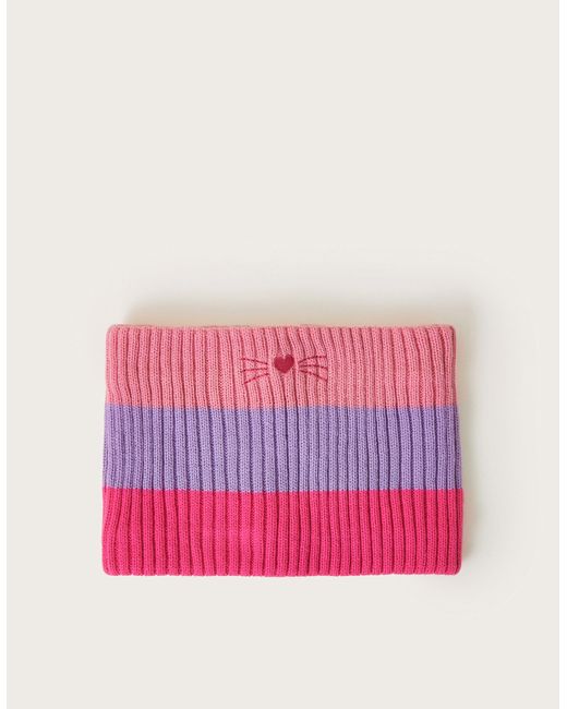 Monsoon Pink Stripe Cat Snood