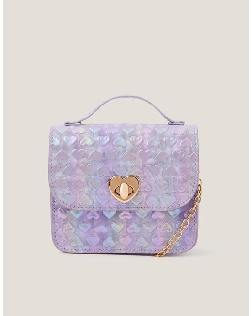 Sequined Heart Rainbow Schultertasche Für Mädchen – Verstellbarer Riemen, Aus PU, Süßes Design Für Kleine Mädchen
