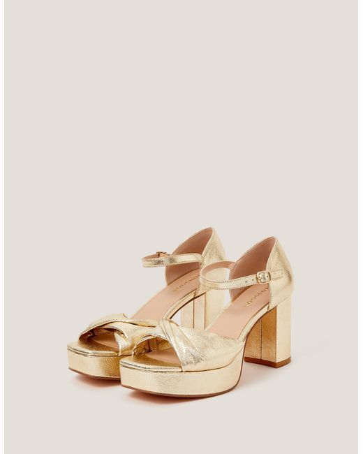 Monsoon Natural Hala Platform Sandals