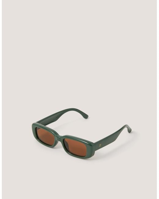 Monsoon Natural Bubble Rectangle Sunglasses