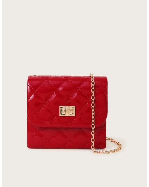 Monsoon Red Quilted Mini Bag