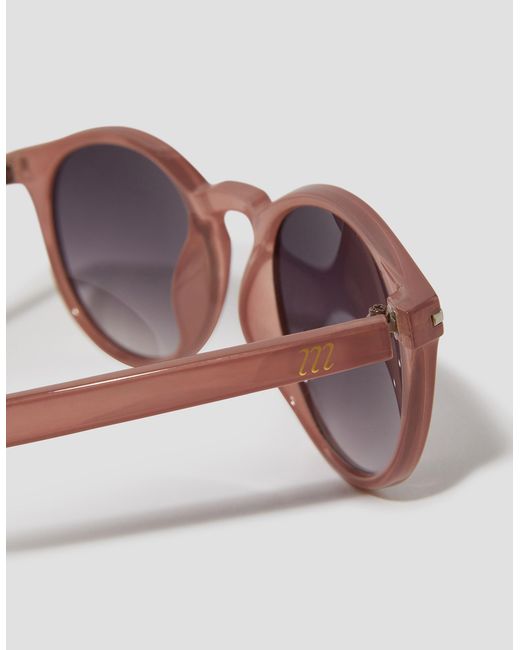 Monsoon Brown Round Sunglasses