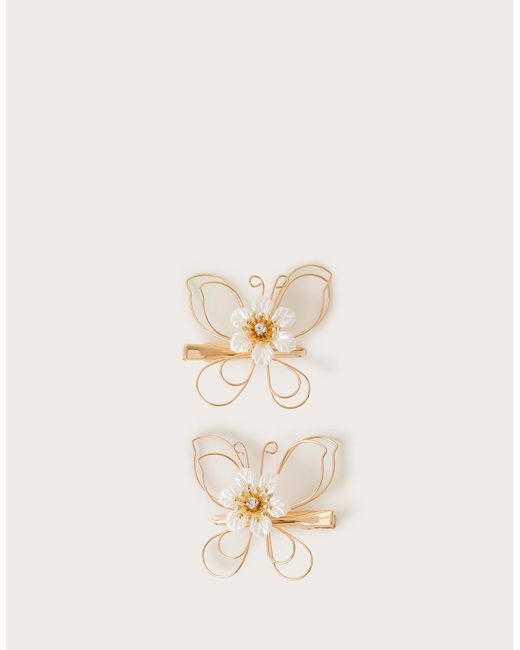Monsoon Natural 2-pack Wire Butterfly Clips