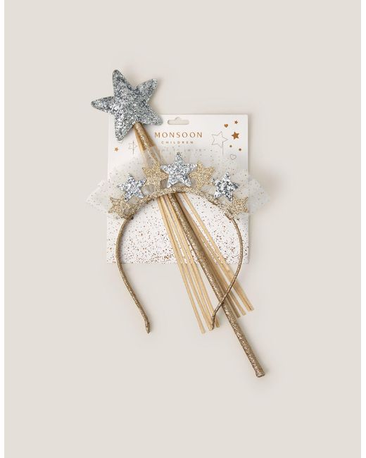Monsoon Natural Angelica Star Headband & Wand Set