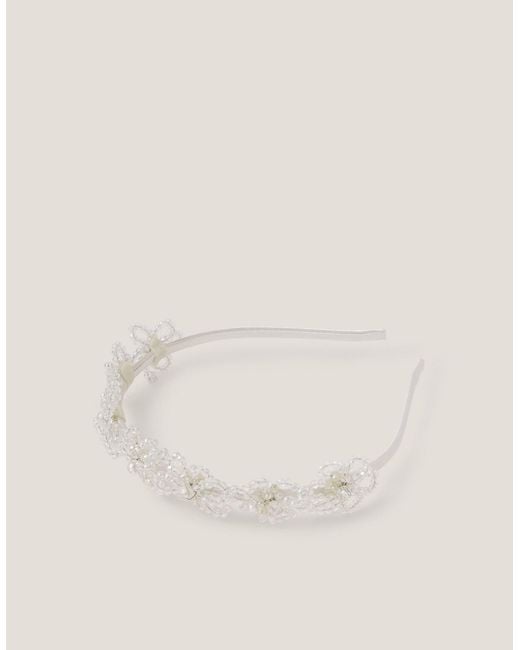 Monsoon Natural Flower Beaded Headband