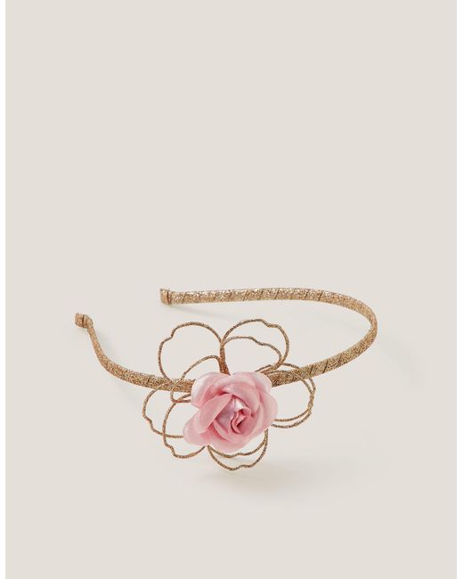 Monsoon Pink Rose Glitter Headband