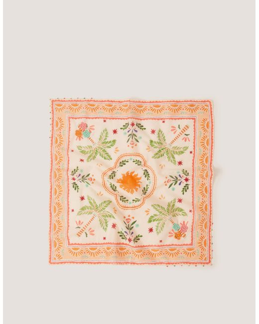 Monsoon Pink X Charlie Taylor Palm Square Scarf
