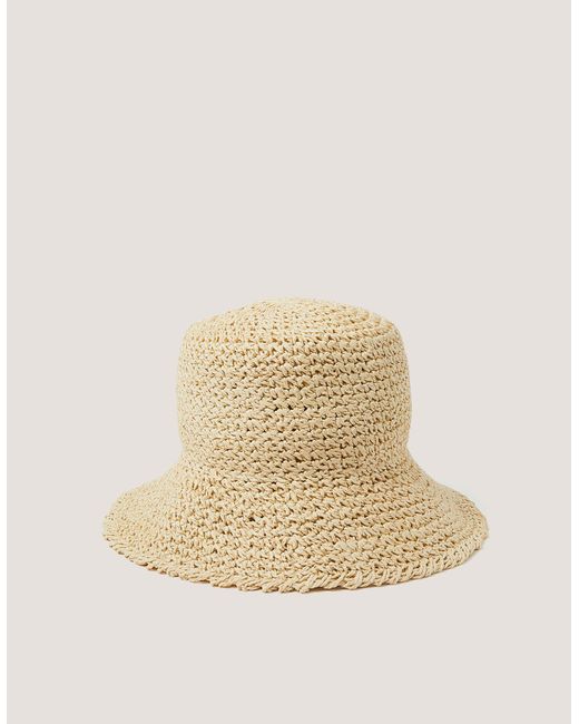 Monsoon Natural Cady Crochet Bucket Hat