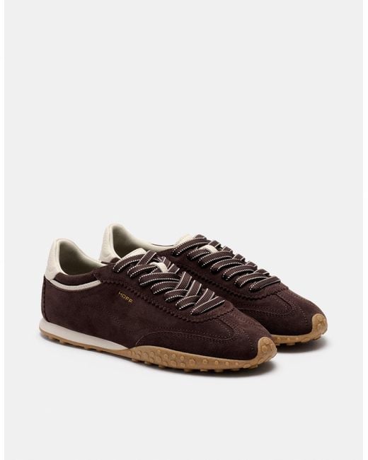 Monsoon Hoff Bridge Suede Trainers Brown