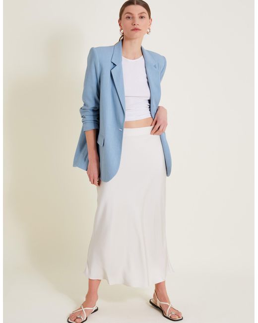 Monsoon Sabrina Single-breasted Blazer Blue