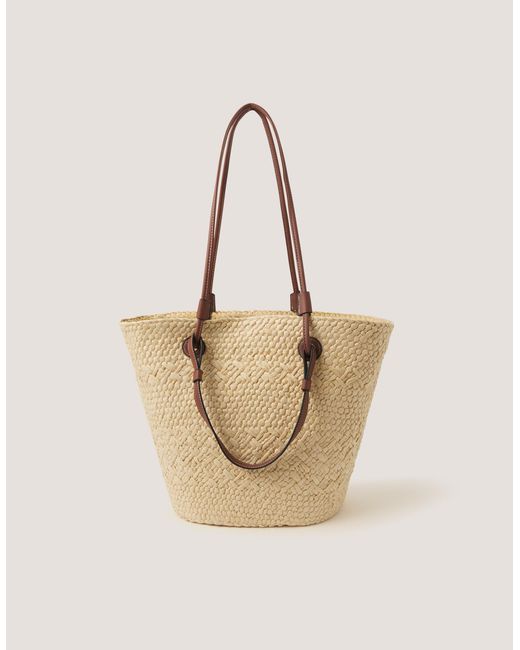 Monsoon Natural Callie Thorpe X Straw Tote Bag