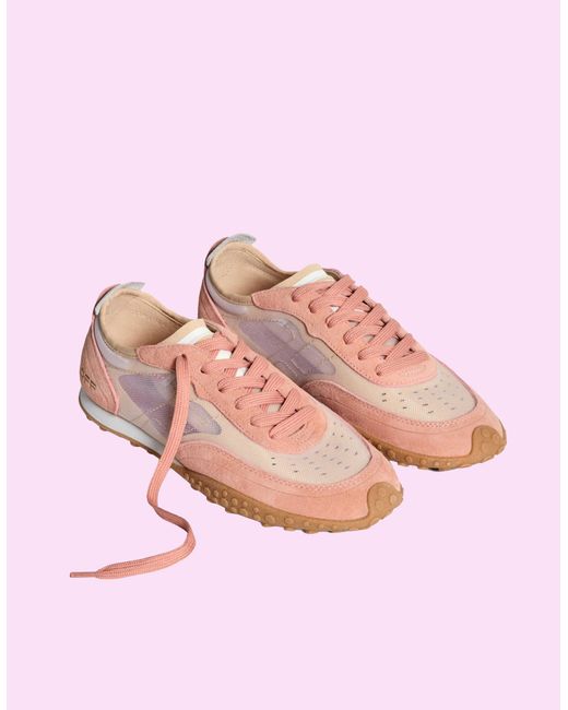 Monsoon Pink Hoff Bridge Mesh Trainers Orange