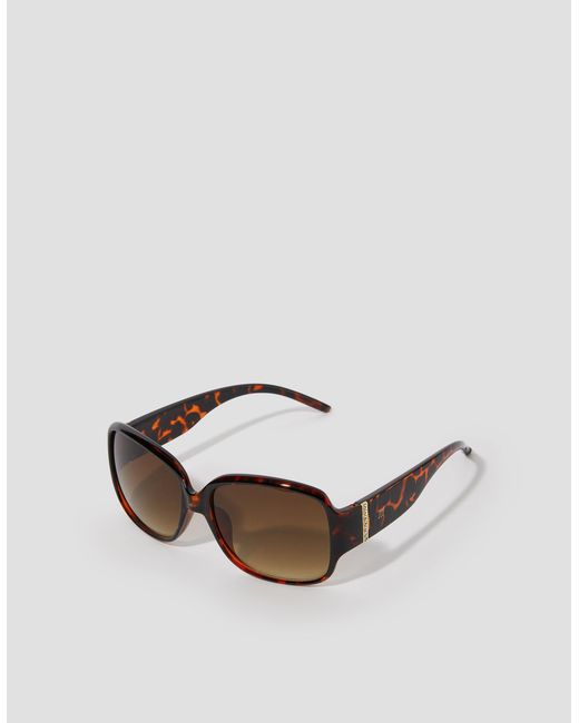 Monsoon Brown Diamante Tort Sunglasses