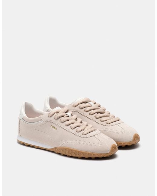 Monsoon White Hoff Bridge Suede Trainers Camel