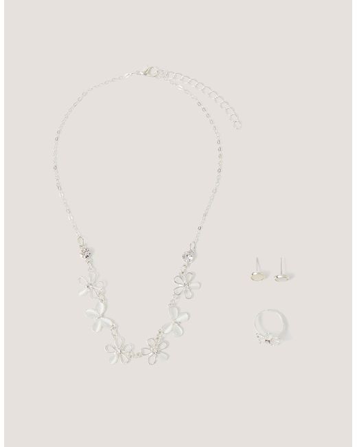 Monsoon Natural Floral Butterfly Jewellery Set