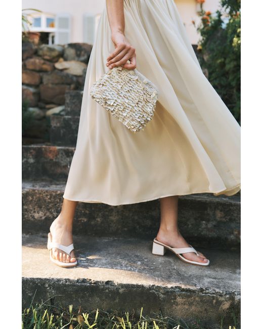 Monsoon Metallic Enya Mother Of Pearl Clutch Bag