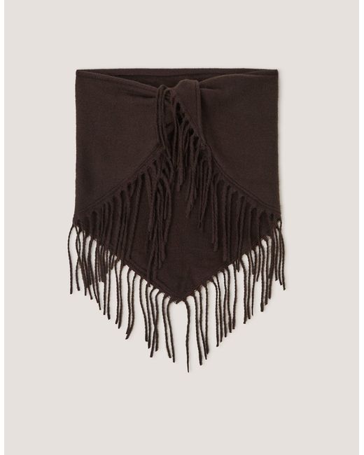 Monsoon Black Beatrice Knit Triangle Scarf