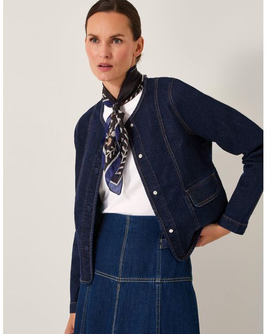 Monsoon Vivian Denim Jacket Blue