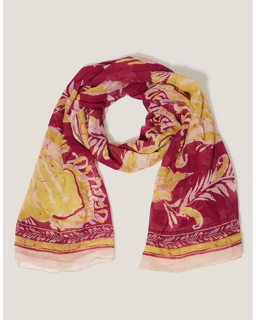 Monsoon Red Misha Printed Sarong