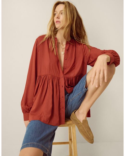 Monsoon Red Sandy Relaxed Blouse Orange
