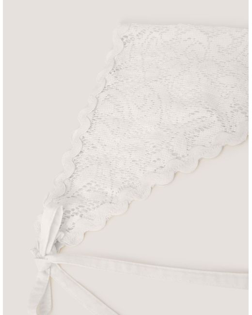 Monsoon Natural Raye Lace Head Scarf
