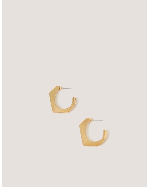 Monsoon Natural Angular Hoop Earrings