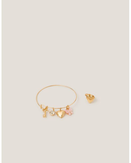 Monsoon Natural Charm Bangle & Ring Set