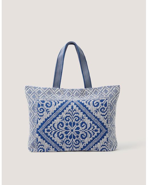 Monsoon Blue Janine Floral Tapestry Tote Bag