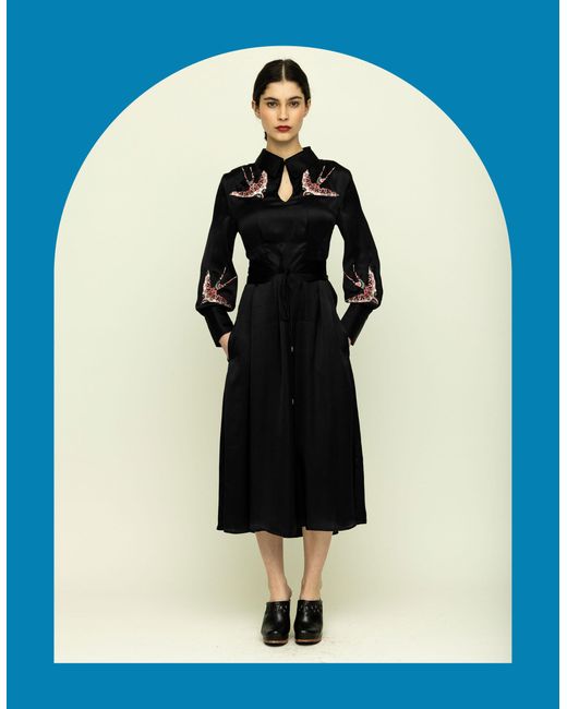 sachin and babi light blue dress Blue Coast Sequin Embellished And Embroidered High Low Maxi Dress main image 0