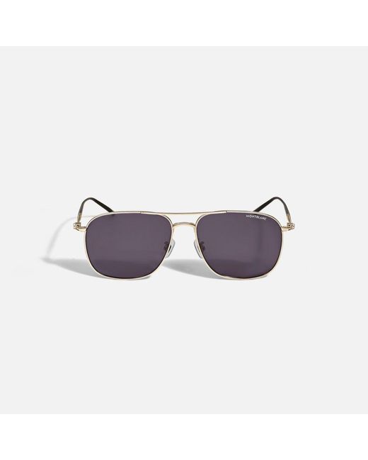 Montblanc Purple Squared Titanium Col Frame - Sunglasses for men