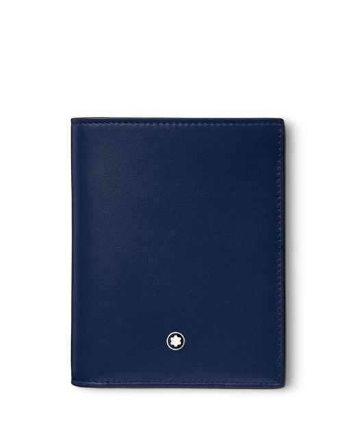 Portafoglio compatto Meisterstück 6 scomparti di Montblanc in Blue