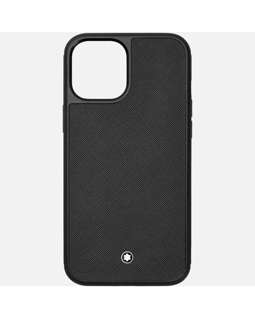 Étui Rigide Sartorial Pour Iphone Apple 12 Pro Max Montblanc en coloris Black