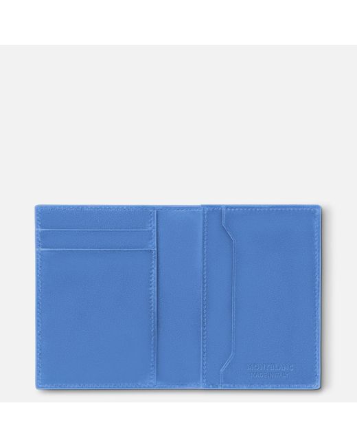 Meisterstück Portatarjetas Para 4 tarjetas Montblanc de color Blue