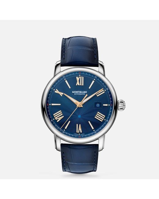Montblanc Blue Star Legacy Automatic Date 43 Mm Limited Edition - 800 Pieces - Wrist Watches