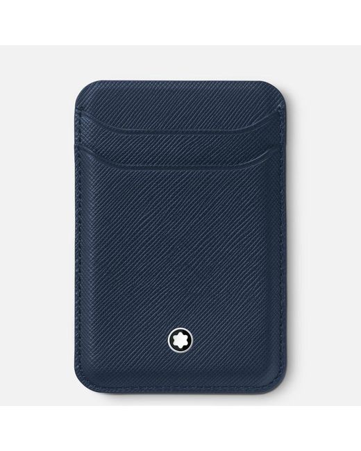 Montblanc Blue Sartorial Card Wallet 2cc For Magsafe Compatible Iphone - Card Holders