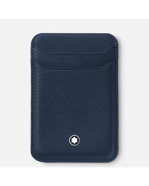 Sartorial Cartera Para 2 tarjetas Para Iphone Con Magsafe Montblanc de color Blue