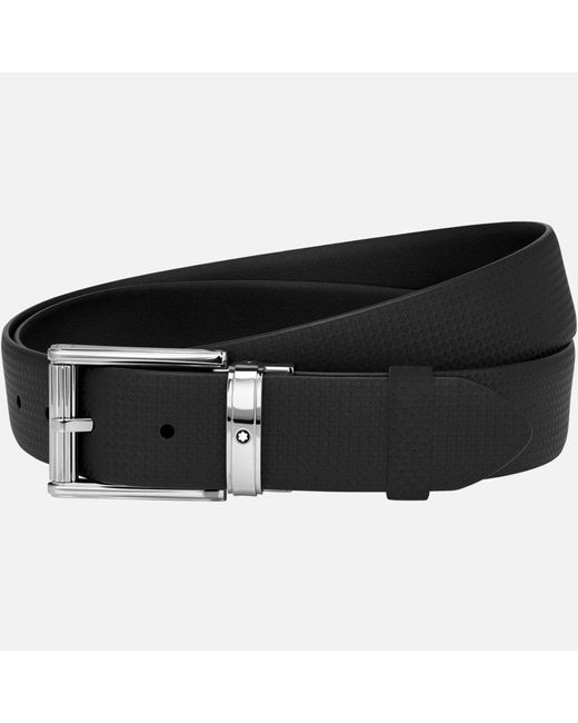 Ceinture Decontractee Noire A Couper Selon La Taille Cuir Montblanc Pour Homme En Coloris Noir Lyst
