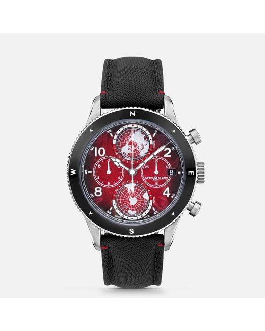 Montblanc Red 1858 Geosphere Chronograph 0 Oxygen Limited Edition - 290 Pieces - Wrist Watches