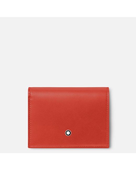 Montblanc Red Soft Nano Continental Wallet
