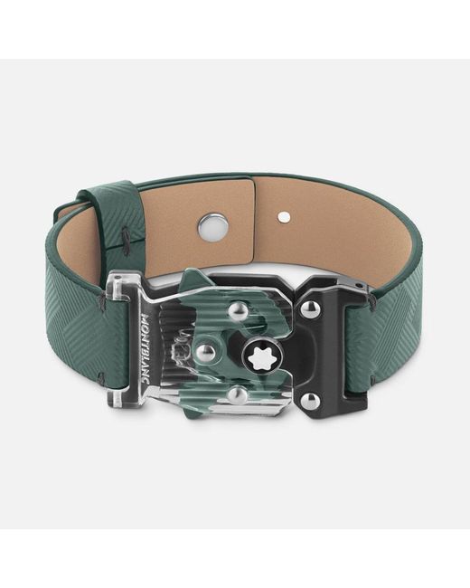 Montblanc Green Bracelet With M_lock Closing Extreme 3.0 Collection Pewter