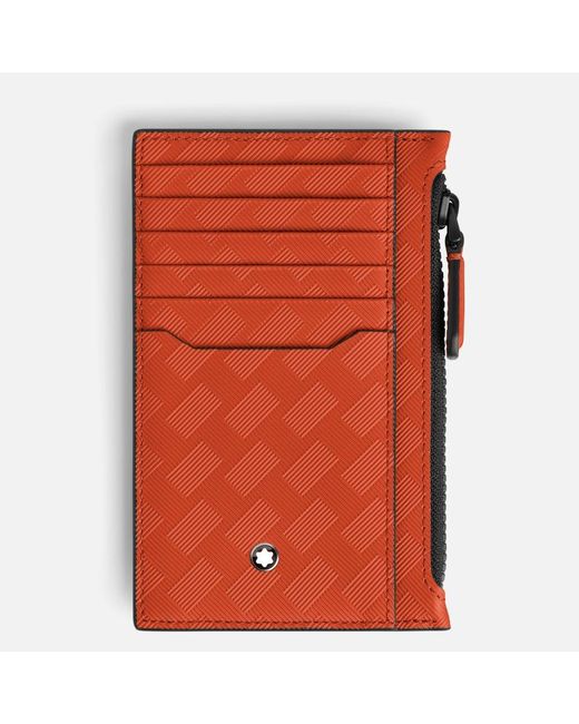 Montblanc Orange Extreme 3.0 Card Holder 8cc With Zip for men