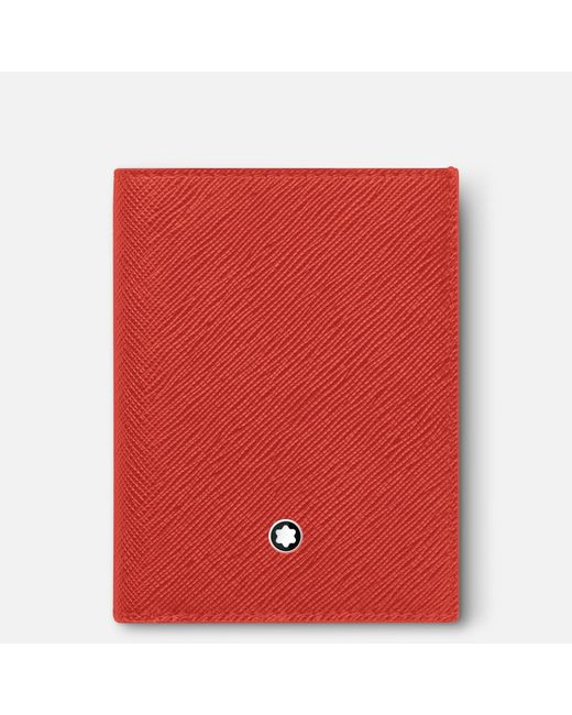 Portefeuille Mini Format 4cc Sartorial Montblanc en coloris Red