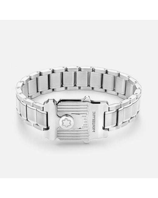 Bracelet En Acier Collection Meisterstück Glacier Montblanc pour homme en coloris Metallic