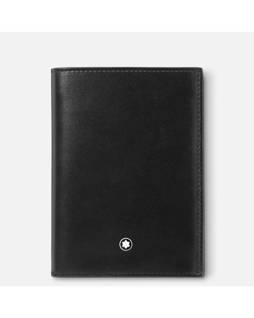 Montblanc Black Meisterstück Wallet 7cc With Id Holder - Credit Card Wallets for men