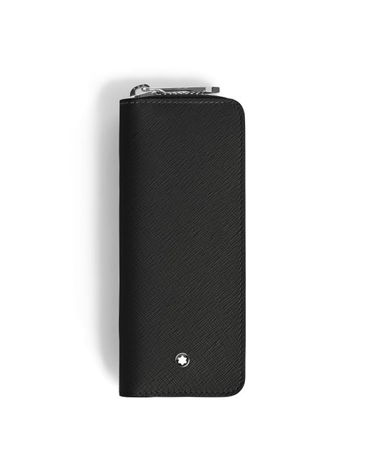 Étui zippé pour 2 instruments d'écriture Sartorial Montblanc en coloris Black