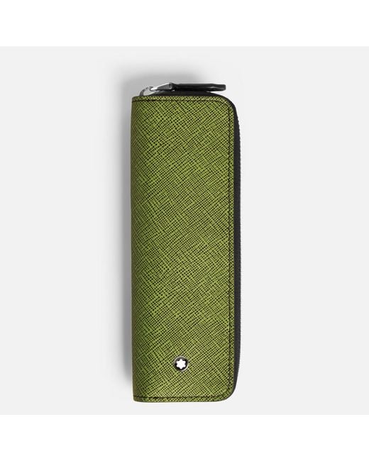Astuccio Con Cerniera Per 1 Strumento Da Scrittura Sartorial di Montblanc in Green da Uomo