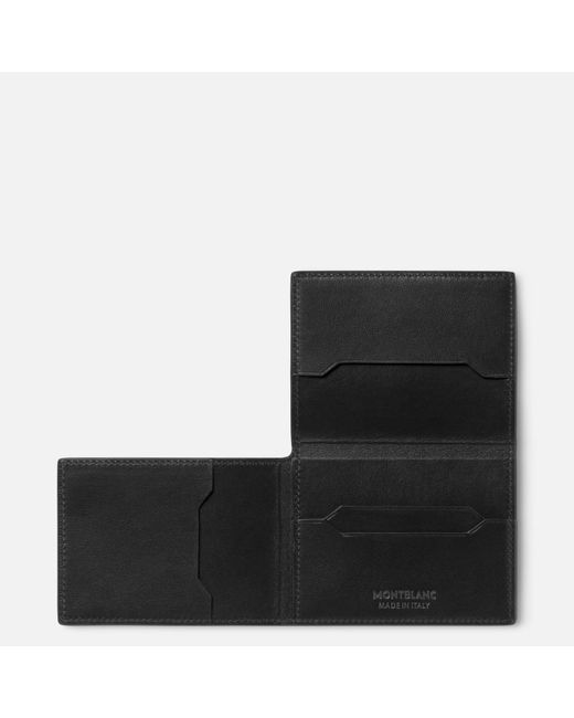 Soft Portatarjetas Triple Para 4 Tarjetas Montblanc de color Black
