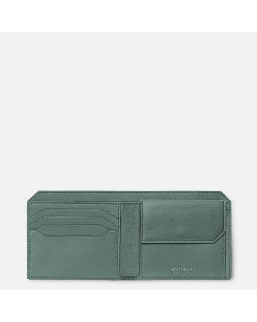 Montblanc Green Soft Brieftasche 4 Cc Mit Münzfach