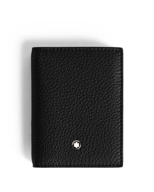 Montblanc Genarbtes Kartenetui 4 cc in Black für Herren