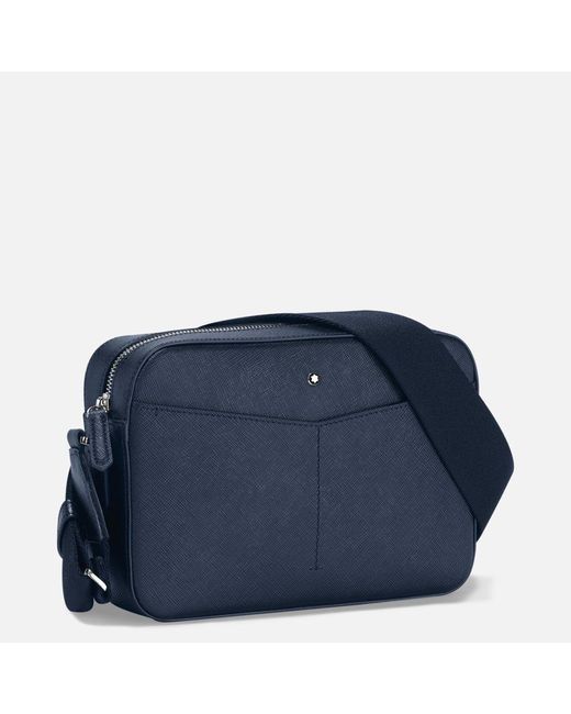 Montblanc Sartorial Messenger Bag Mit Reißverschluss Oben in Blue für Herren